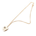 CC Enamel Camellia Pendant Necklace