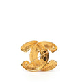CC Quilted Gold Plated Brooch