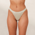 Lounge Underwear Bamboo Triangle Thong - Olive