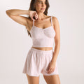 Lounge Underwear Pointelle Cami Pyjama Top - Pink Floral
