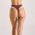 Lounge Underwear Monaco High-Waisted Bikini Thong - Plum