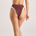 Lounge Underwear Monaco High-Waisted Brazilian Bikini Briefs - Plum