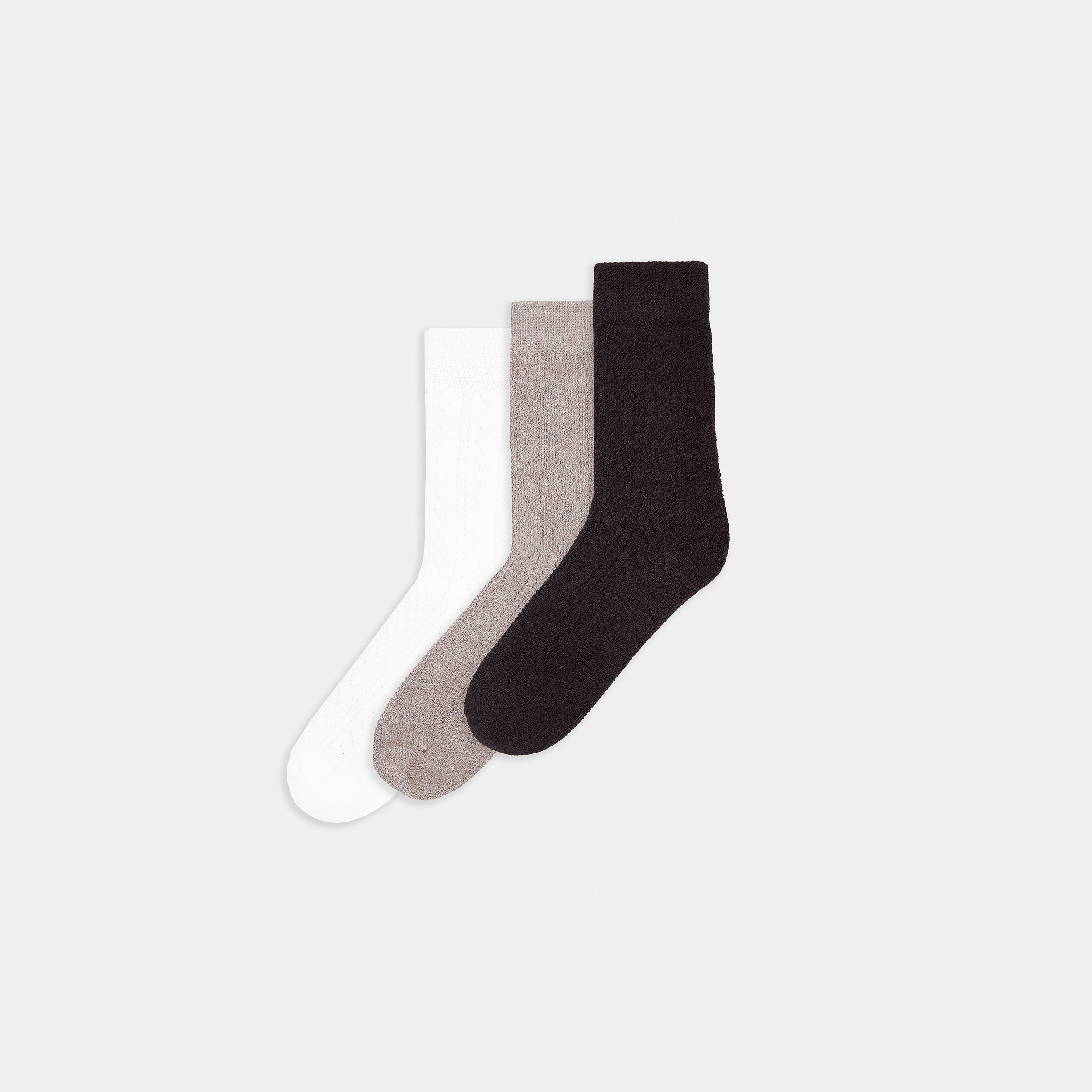 Lounge Underwear Pointelle Socks (3-Pack) - Multi