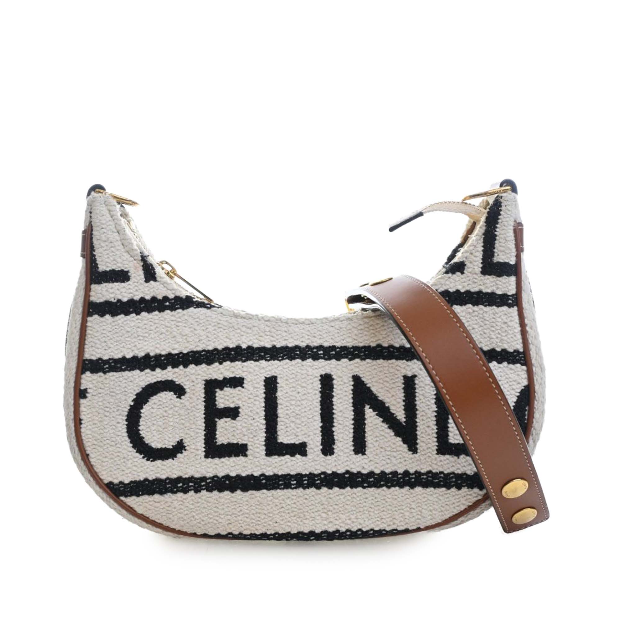 Medium Knitted Textile Ava Shoulder Bag