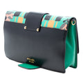 Floral Printed Leather Plex Ribbon Crossbody