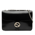 Medium Patent Dollar Interlocking G Crossbody