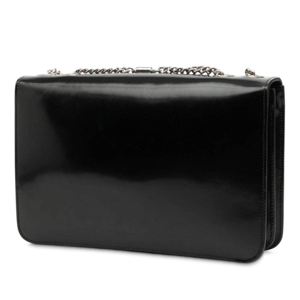 Medium Patent Dollar Interlocking G Crossbody