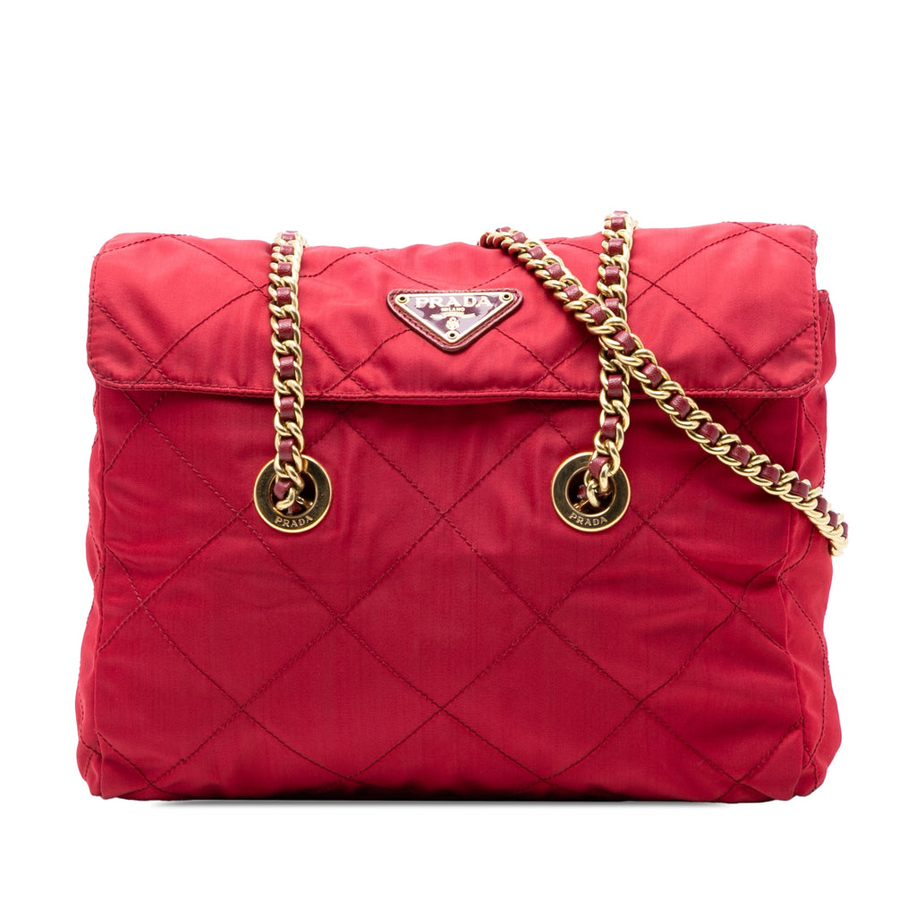 Impuntu Tessuto Chain Shoulder Bag