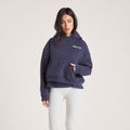 Lounge Underwear Boxy Hoodie - Ink Blue