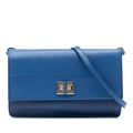 Saffiano Turn Lock Wallet on Strap