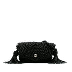 Lambskin Torchon Classic Tasseled Twisted Crossbody