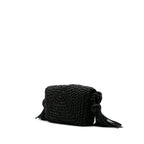 Lambskin Torchon Classic Tasseled Twisted Crossbody