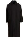 Valentino Garavani Reversible Long Coat Coat — Black