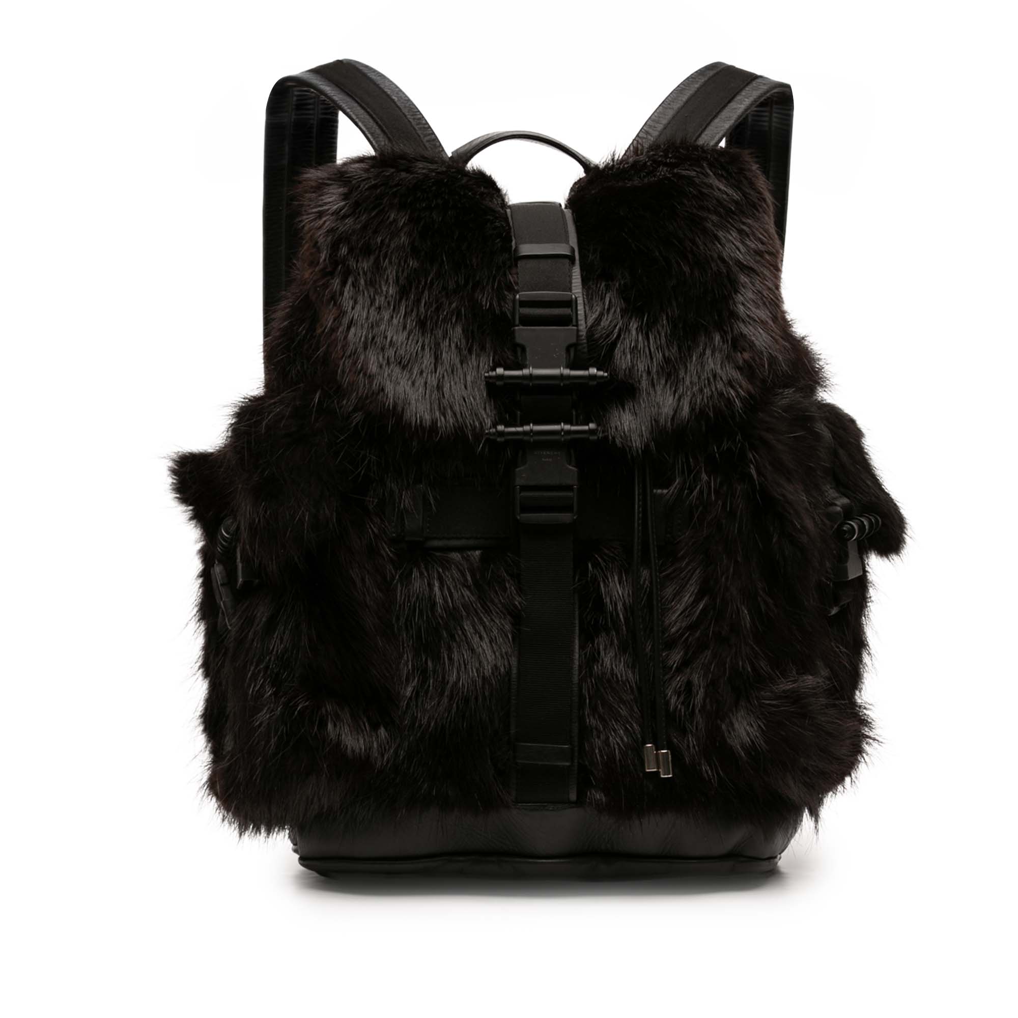 Leather and Fur Obsedia Backpack