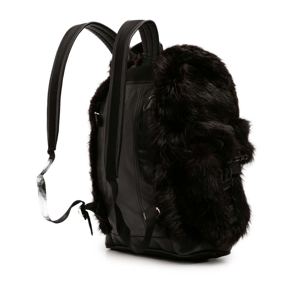 Leather and Fur Obsedia Backpack