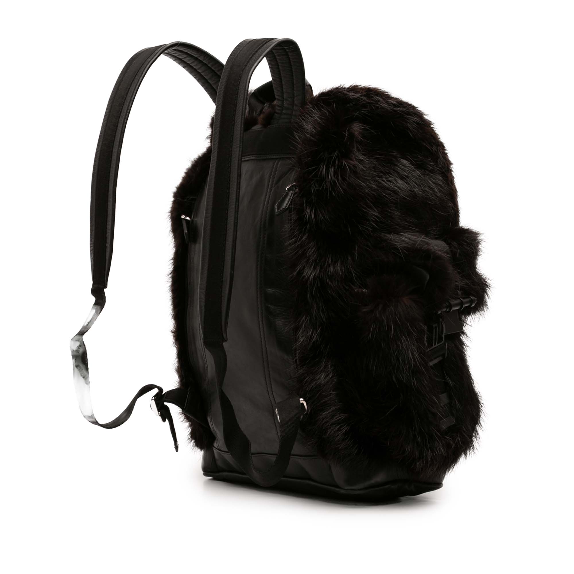 Leather and Fur Obsedia Backpack