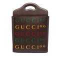 100th Anniversary Textured Calfskin Logo Convertible Tote