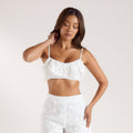 Lounge Underwear Lace Bralette - White