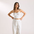 Lounge Underwear Pointelle Cami Pyjama Top - Cream