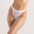 Lounge Underwear Printed Blossom Thong - White