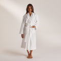 Lounge Underwear Towelling Dressing Gown - White