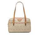 Honeycomb Coated Canvas Shoulder Bag