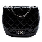 Medium Quilted Patent Bubble CC Flap