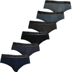 Don Algodon | Pack de 6 Slips Para Hombres Lisos y Estampados | Suaves y Transpirables | 93% Algodon | Para Uso Diario | 5 Tallas Disponibles | Maximo Confort