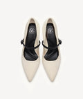Bicolor Grace Pointed Toe Heeled Pump