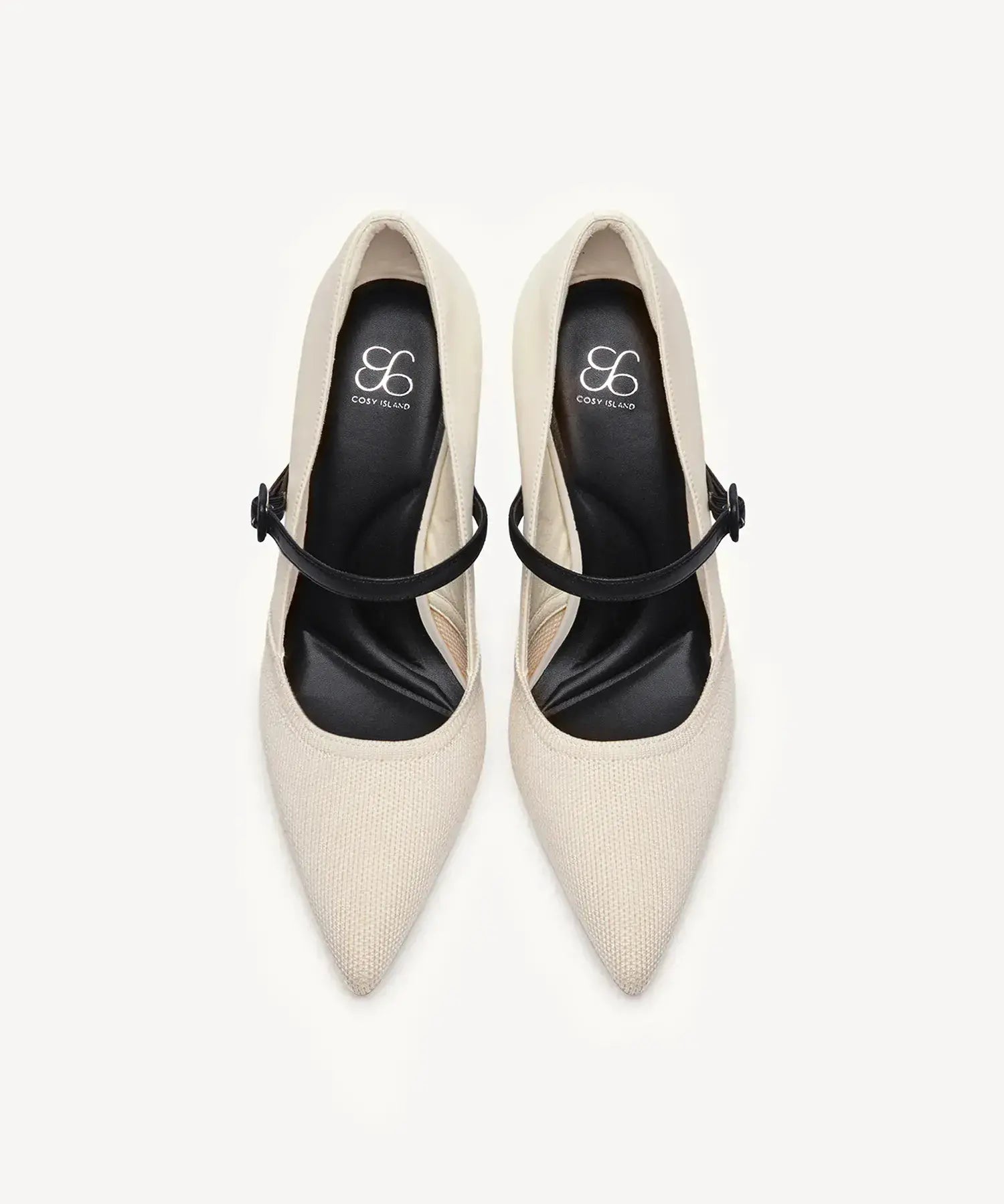 Bicolor Grace Pointed Toe Heeled Pump