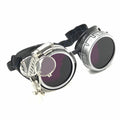 Diesel Goth Punk Biker Goggles With Magnifying Eye Loupes Purple Lenses