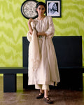 Ivory Straight Kurta Set By KYNAH, Luxury Indian Fashion & Bridal Wear