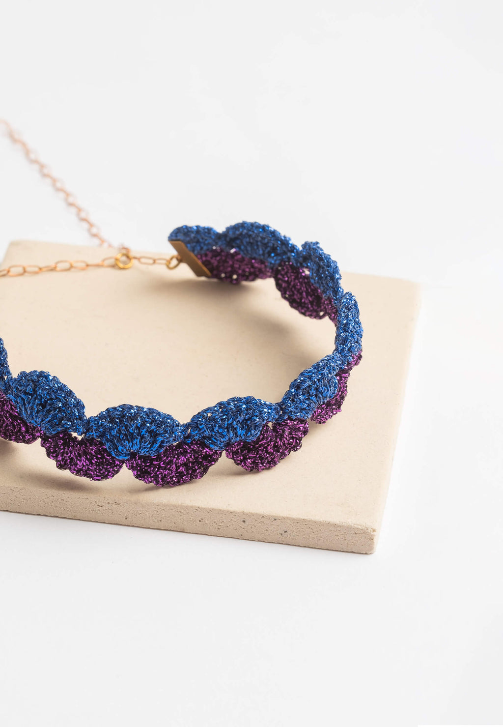 Choker Vibrant Deyá Morado y Azul