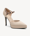 Spotlight Strapped Stiletto Pump - Apricot / US 8.5 | EU 39.5 | UK 6.5