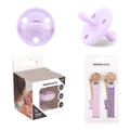 Pack 2 Chupeteros + 1 Chupete DIAMOND By Nenina & Co Lila