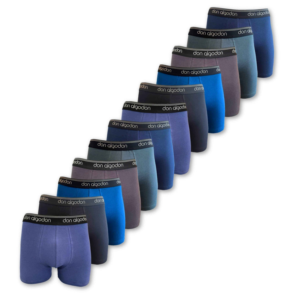 Don Algodon | Pack 12 Boxers para Hombre | 6 Colores | Suaves y Transpirables