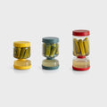 GENICOOK Glass Flip-Over Pickle Jar Set