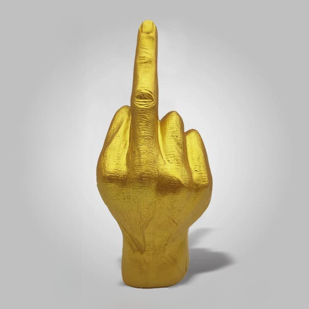 ArtZ® I Have A Bad Attitude Sculpture - Gold