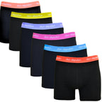 Don Algodon | Pack 6 Bóxers Lisos para Hombres | Cintura de Colores | Transpirables y Ajustables