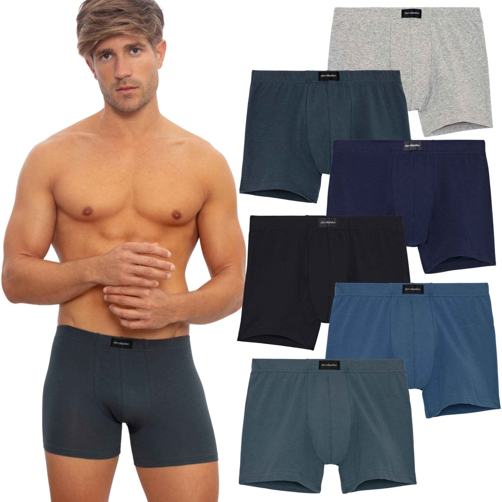 Don Algodón | Pack 6 Boxers Hombre | Calzoncillos Lisos con Goma Elástica Recubierta