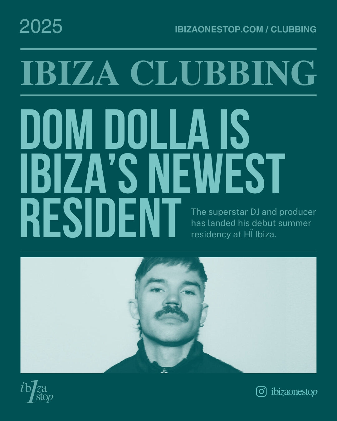 Australian DJ and producer Dom Dolla is set to take over Ibiza this summer with an exclusive residency at the iconic Hï Ibiza.