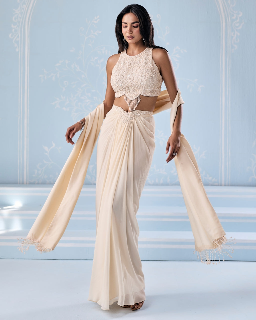 Gisele Choli Skirt Stole By KYNAH, Luxury Indian Fashion & Bridal Wear
