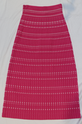 Alexander Mcqueen Offer Geometric Compact-Knit Skirt — Pink