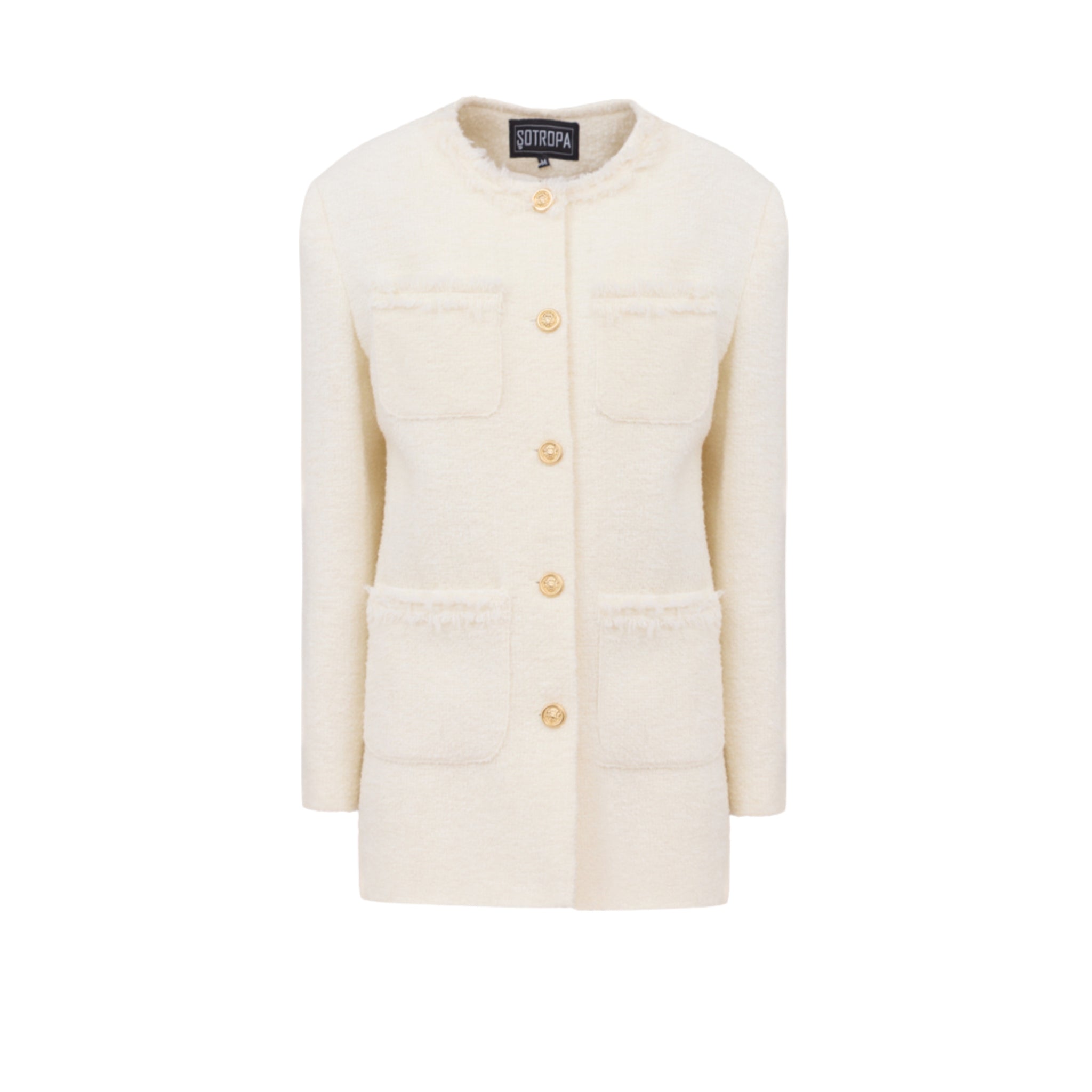 White Tweed Blazer | PR Sample