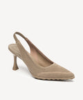 SoftBounce Pointed Toe Heeled Slingback - Apricot / US 8.5 | EU 39.5 | UK 6.5
