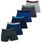 DON ALGODON | Pack de 6 Boxers Para Hombre | 95% Algodón | Transpirables | 6 Colores con Cintura Elástica| Cómodos y Elegantes