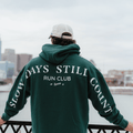 Sprints Run Club Oversized Hoodie - Slow Days Still Count - Green
