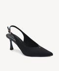 Contour V-Luxe Pointed Toe Heeled Slingback