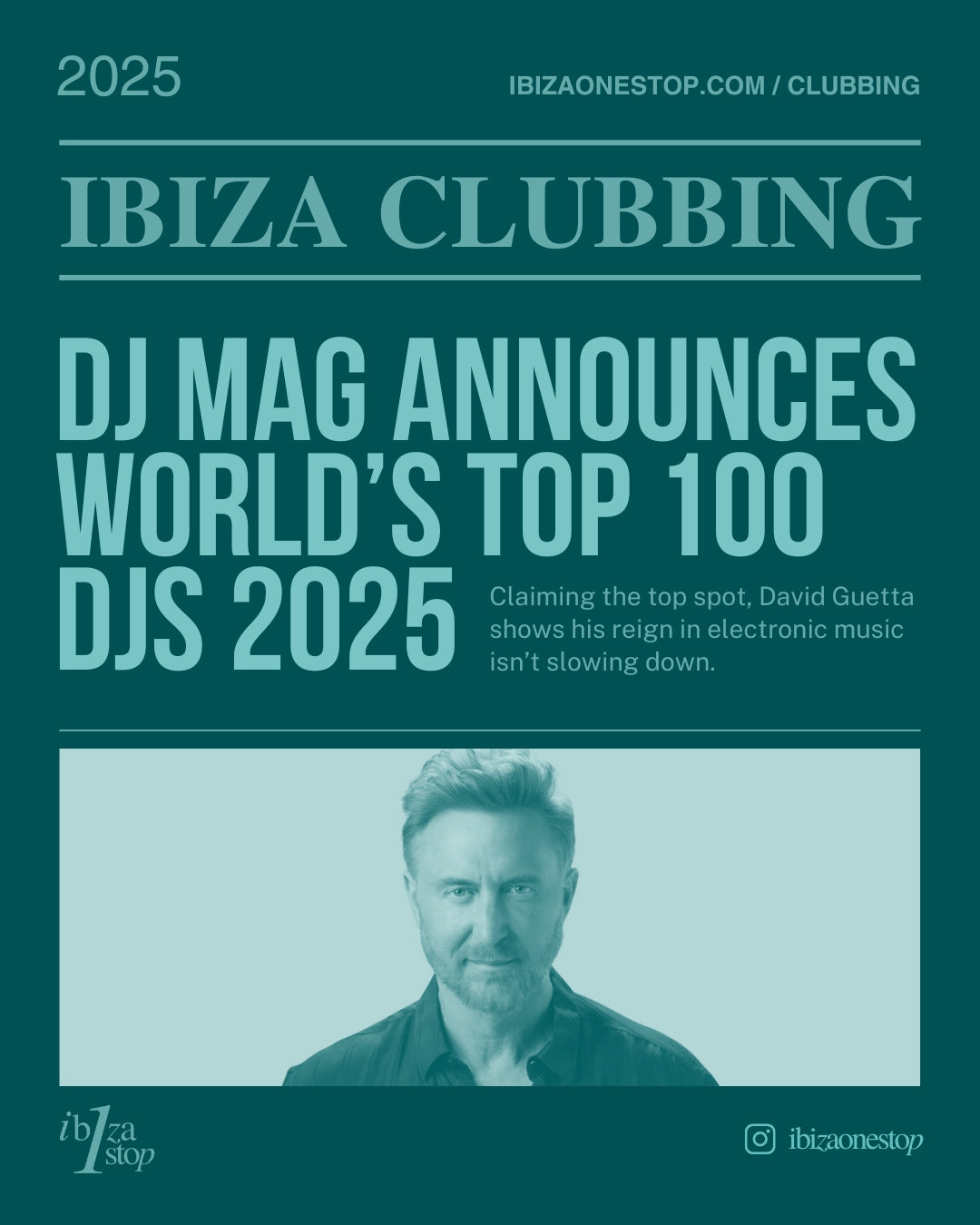 Securing the #1 spot, David Guetta proves that his influence on the dance music scene remains unmatched. Known for bridging pop and electronic worlds, his reign shows no signs of slowing down.