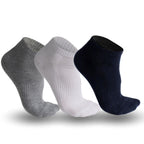 MVA | Pack de 3 Pares Surtidos de Calcetines Unisex | Ricos en Algodón con Rizo en la Planta | Tobilleros